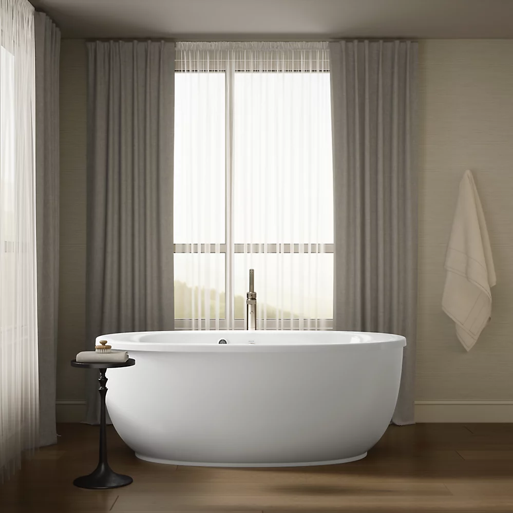 Kohler 6369-W1-0 Sunstruck Fs Bask Bath W/Fluted Apron