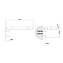 Gessi 38055 Goccia Wall Mounted Tissue Holder Chrome 2