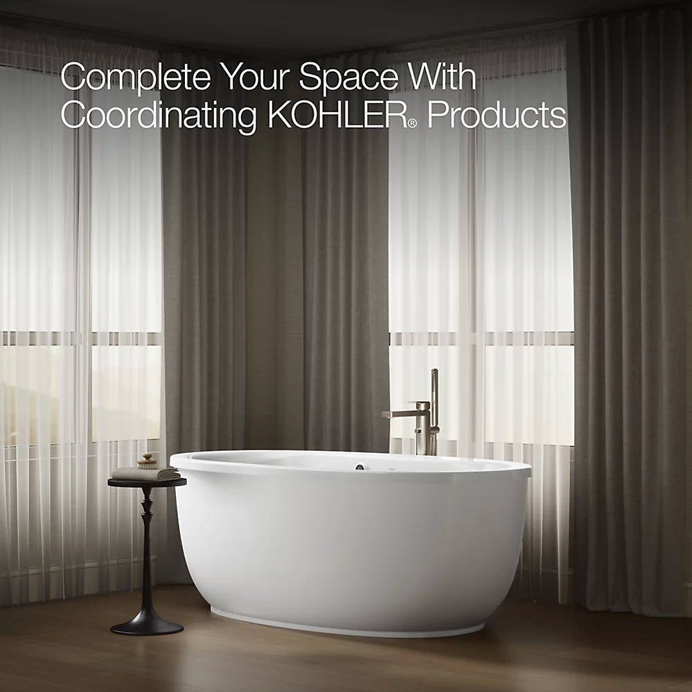 Kohler 6369-W1-0 Sunstruck Fs Bask Bath W/Fluted Apron