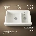 Kohler 6426-96 Whitehaven Uc, 36 Sd, Short Apron Sink