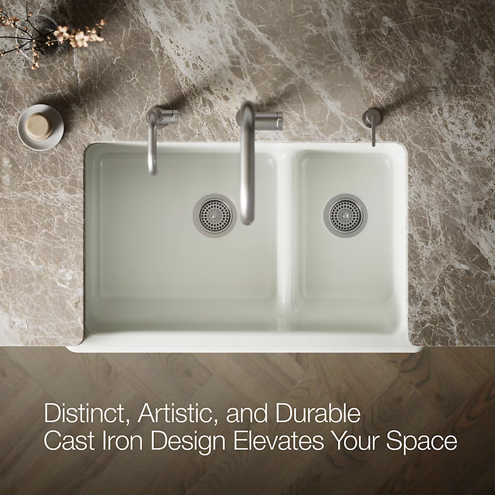 Kohler 6426-NY Whitehaven Uc, 36 Sd, Short Apron Sink