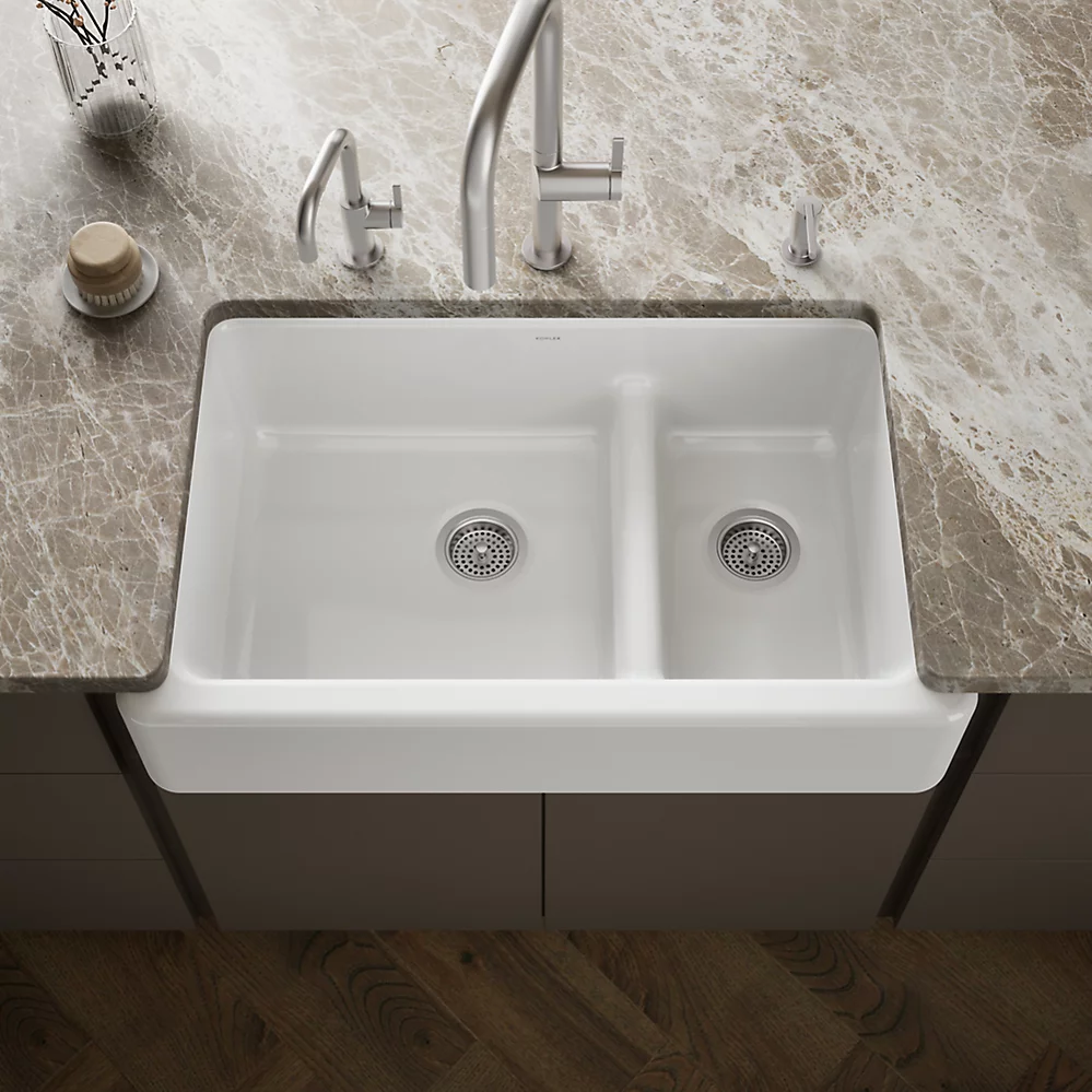 Kohler 6427-0 Whitehaven Uc, 36 Sd, Tall Apron Sink