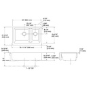 Kohler 6427-0 Whitehaven Uc, 36 Sd, Tall Apron Sink