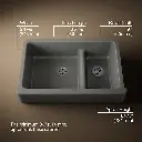 Kohler 6427-58 Whitehaven Uc, 36 Sd, Tall Apron Sink