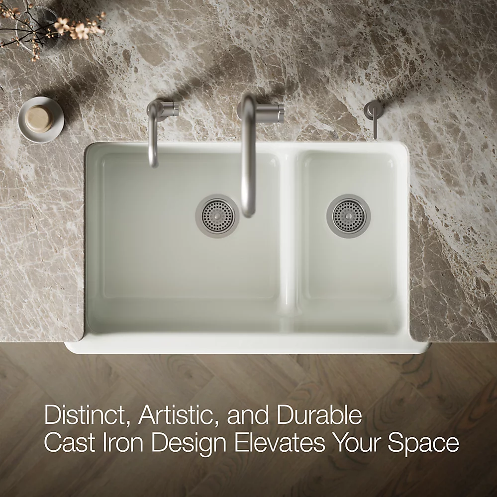 Kohler 6427-NY Whitehaven Uc, 36 Sd, Tall Apron Sink