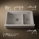 Kohler 6427-TRF Whitehaven Uc 36 Sd Tall Apron Sink