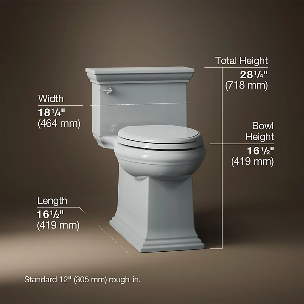 Kohler 6428-95 Memoirs Stately Ch-1Pc 1.28 Eb Toilet