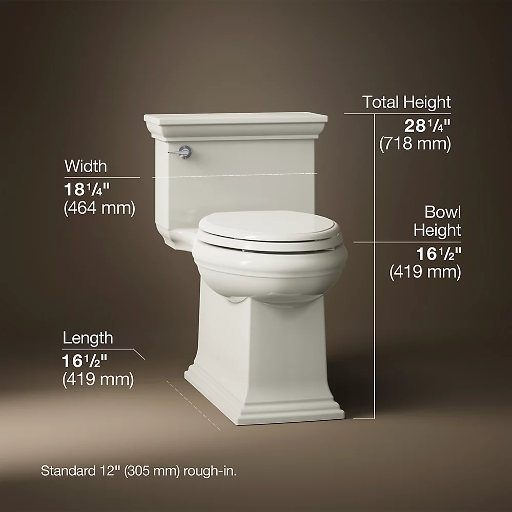 Kohler 6428-96 Memoirs Stately Ch-1Pc 1.28 Eb Toilet