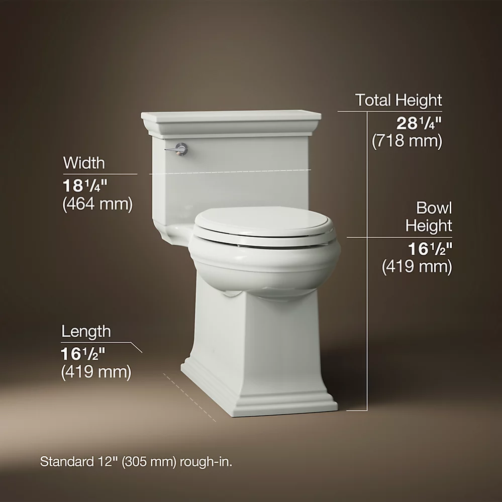 Kohler 6428-NY Memoirs Stately Ch-1Pc 1.28 Eb Toilet