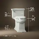 Kohler 6428-NY Memoirs Stately Ch-1Pc 1.28 Eb Toilet