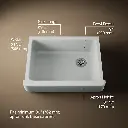 Kohler 6486-95 Whitehaven Uc, 30 , Short Apron Sink