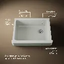 Kohler 6486-FF Whitehaven Uc, 30 , Short Apron Sink