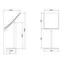 Gessi 20988 Rettangolo Pivotable Magnifying Mirror Chrome 2