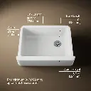 Kohler 6487-0 Whitehaven Uc, 30 , Tall Apron Sink