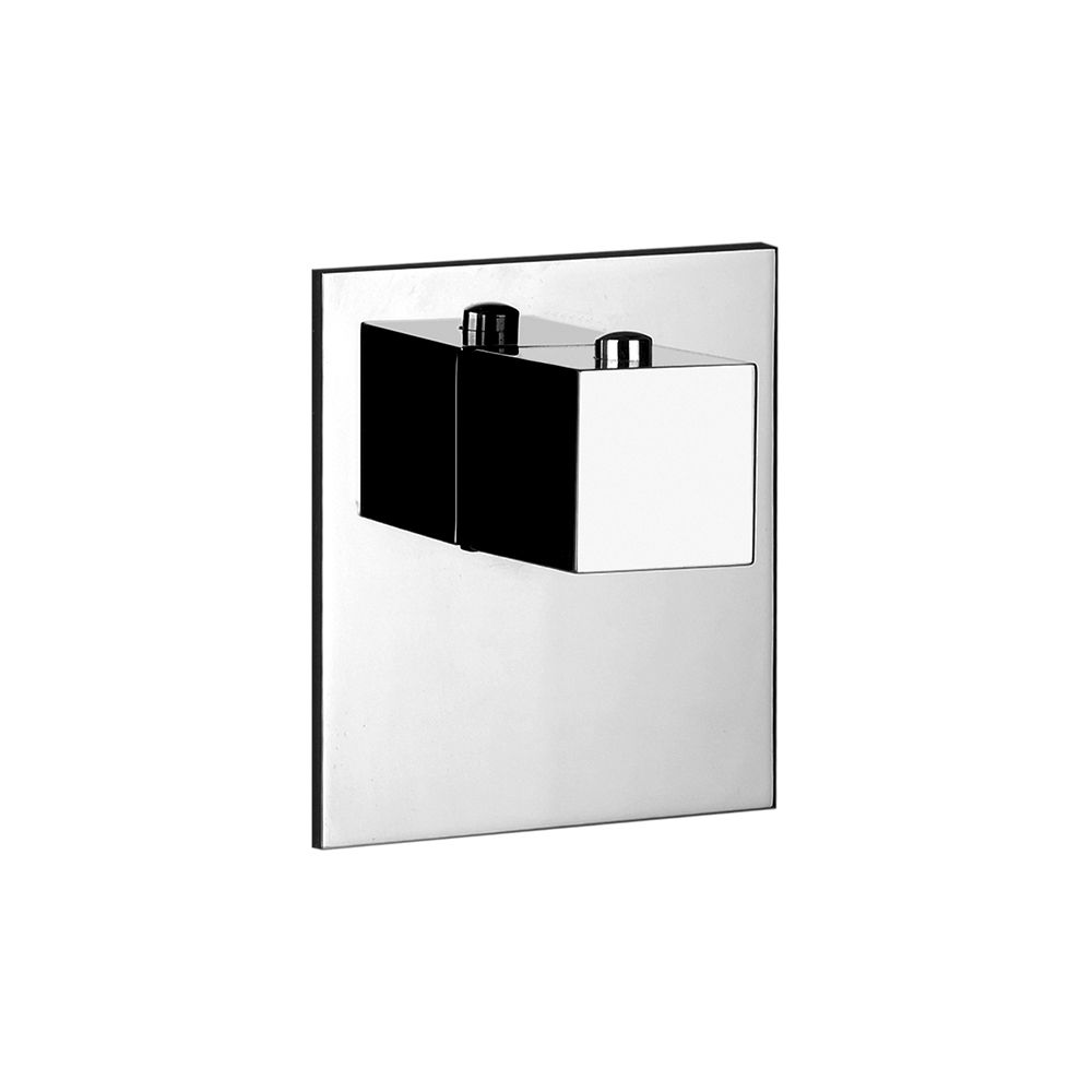 Gessi 39654 Rettangolo External Parts For Individual Thermostatic Mixer Chrome 1