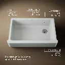 Kohler 6489-95 Whitehaven Uc 36 Tall Apron Sink