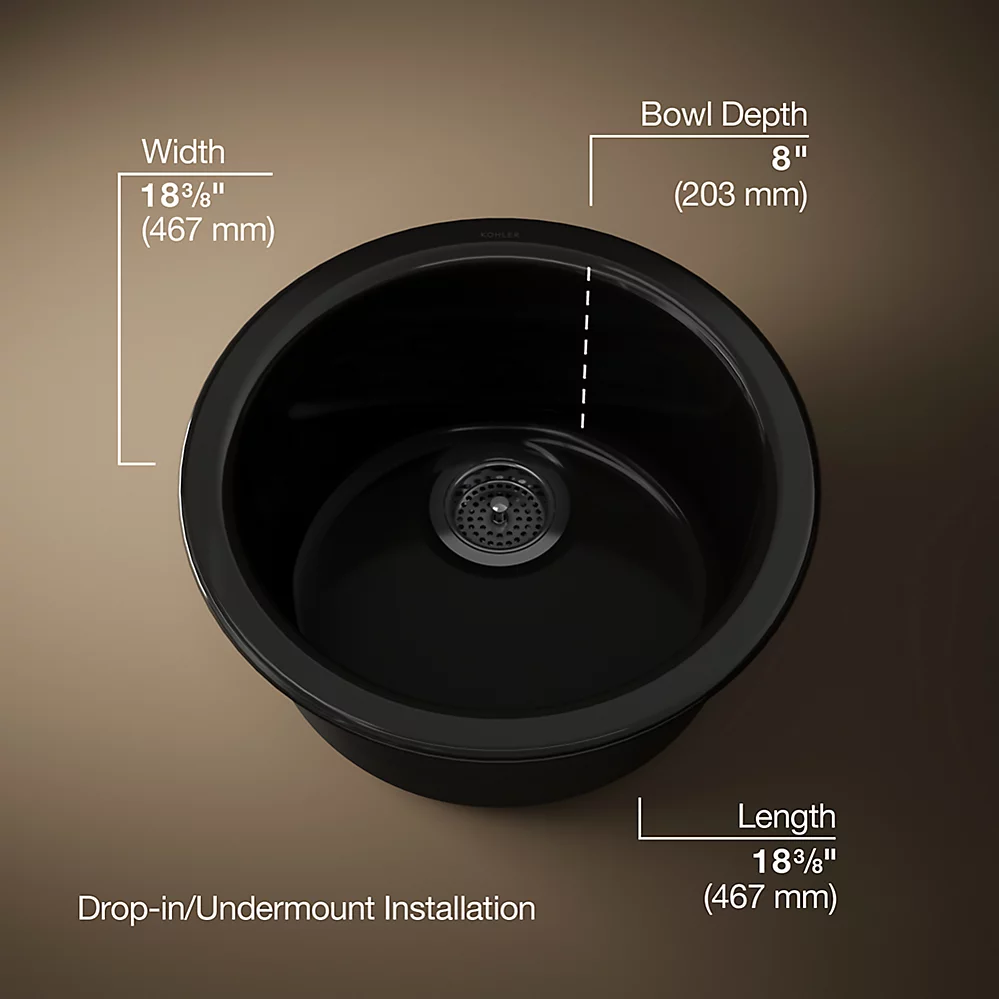 Kohler 6565-7 Porto Fino 18 Sr/Uc Sink 0-Hl