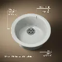 Kohler 6565-FF Porto Fino 18 Sr/Uc Sink 0-Hl