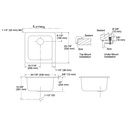 Kohler 6587-95 Iron/Tones Uc-Sr Lg Rect Sk