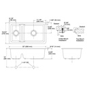Kohler 6625-7 Iron/Tones Smart Divide Uc Sink
