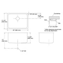 Kohler 6661-NA Undertone 23X17.5 Uc Ss Utility Sink