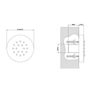 Gessi 32971 Round Body Spray Chrome 2