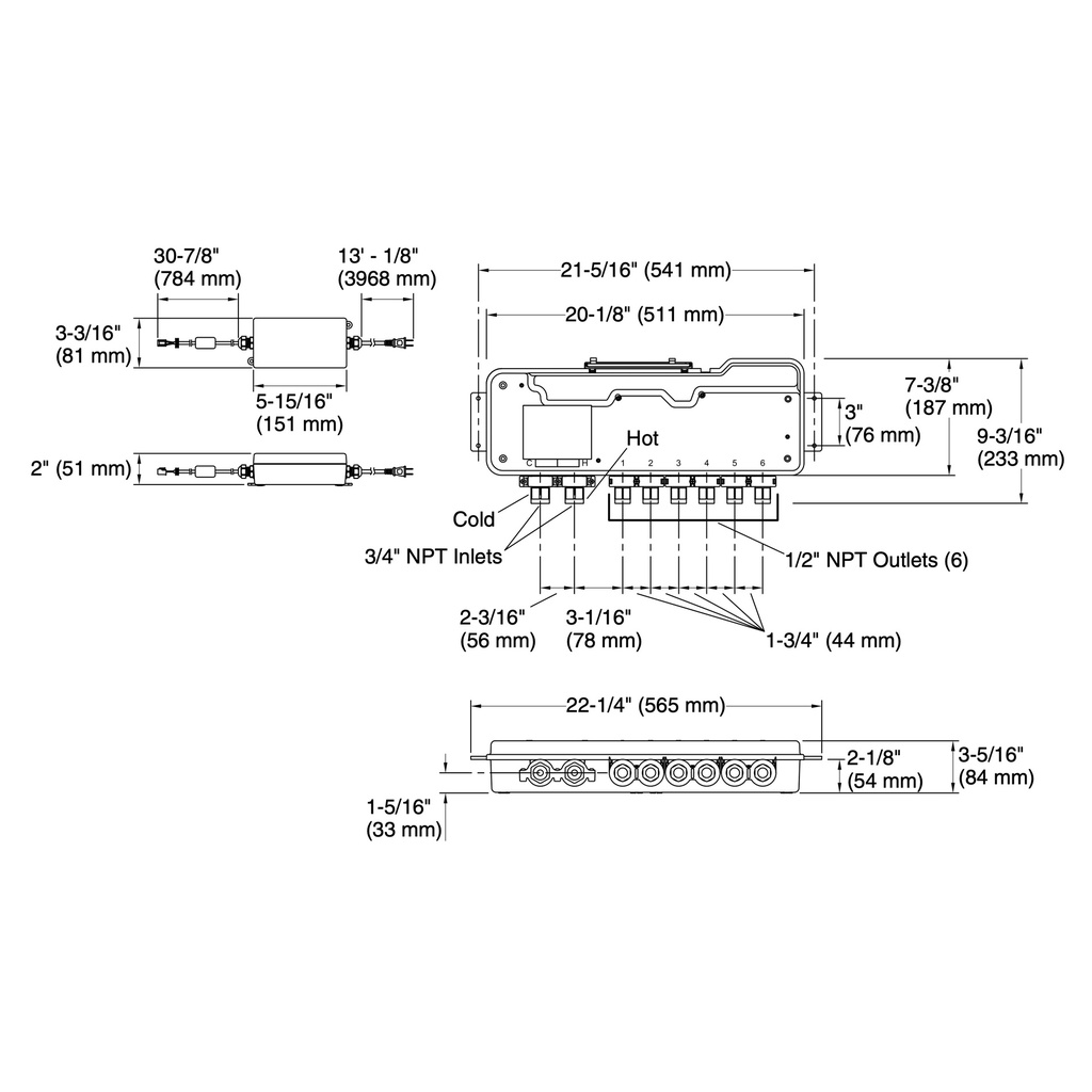 Kohler 682-K-NA Dtv Six-Port Thermostatic Valve