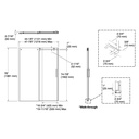 Kohler 701695-G79-BL Composed3/8 Sliding Showerdoor Cc 78X48
