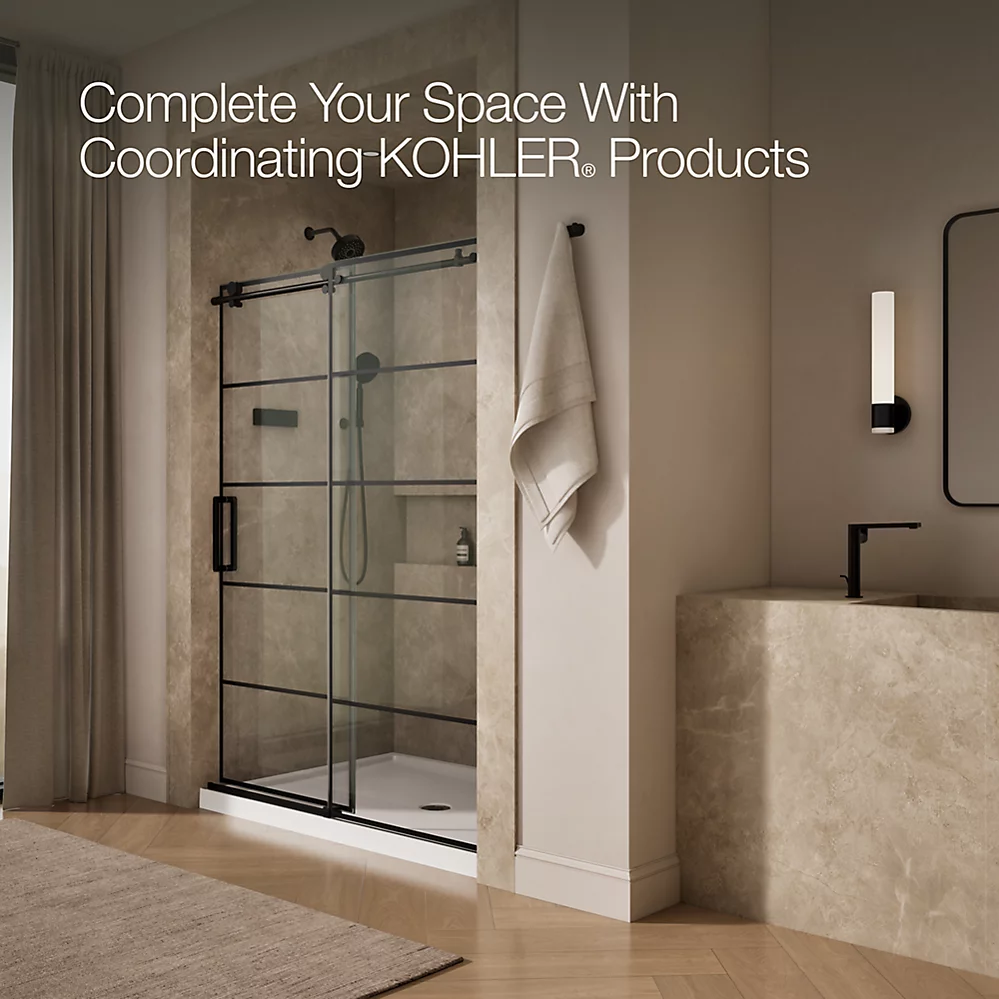 Kohler 701696-G79-BL Composed3/8 Sliding Showerdoor Cc 78X60