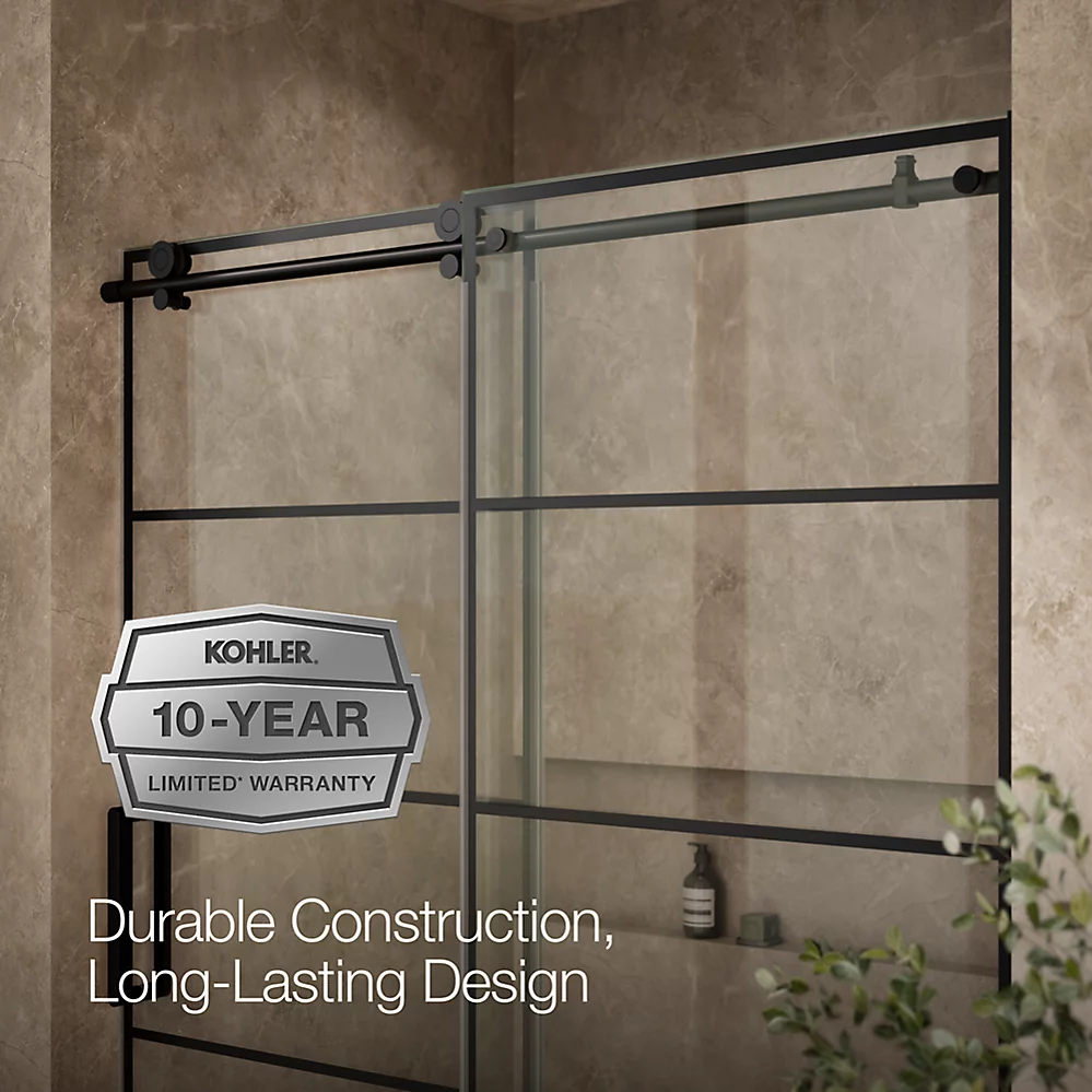 Kohler 701696-G79-BL Composed3/8 Sliding Showerdoor Cc 78X60