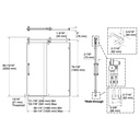 Kohler 701724-10L-CP Artifacts 3/8 Slider 80X58 1/4 -59 1/4