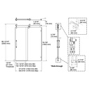 Kohler 701725-10L-SN Artifacts 3/8 Slider 80X57 1/4 -58 1/4