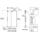 Kohler 701726-10L-BN Artifacts 3/8 Slider 80X46 1/4 -47 1/4