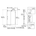 Kohler 701727-10L-BN Artifacts 3/8 Slider 80X45 1/4 -46 1/4