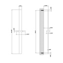 Gessi 20144 Rettangolo Handshower Sliding Rail Chrome 2