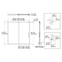 Kohler 702253-10G79-BL Rely 3/8 Bath Door 62.5X60 Hdl