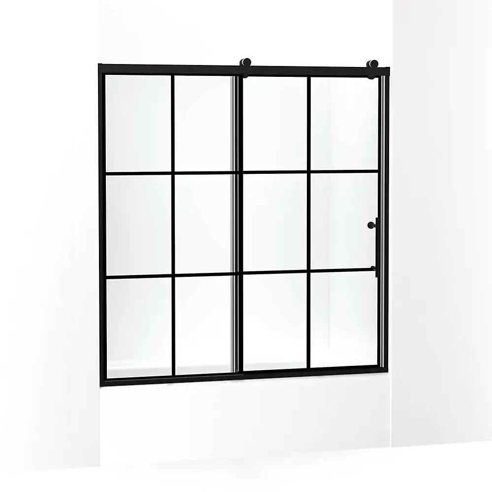 Kohler 702253-10G79-BL Rely 3/8 Bath Door 62.5X60 Hdl