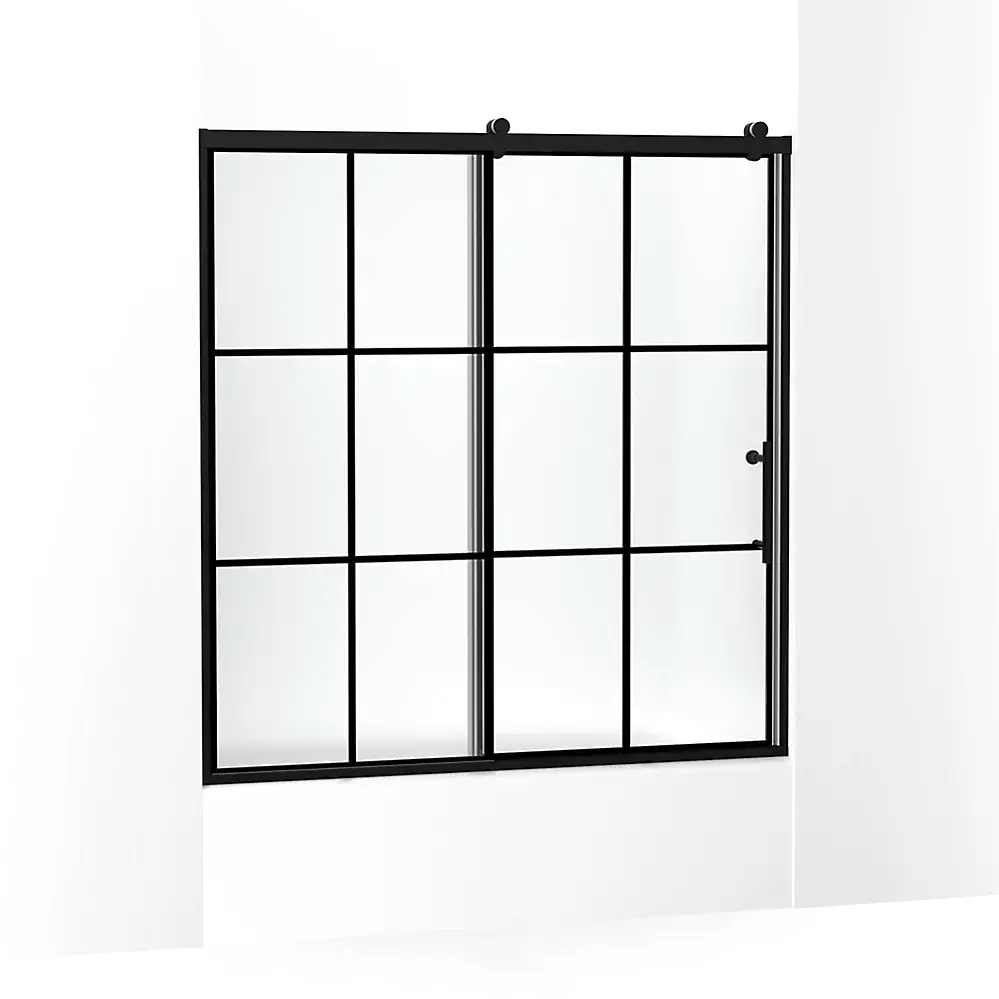 Kohler 702253-10G80-BL Rely 3/8 Bath Door 62.5X60 Hdl