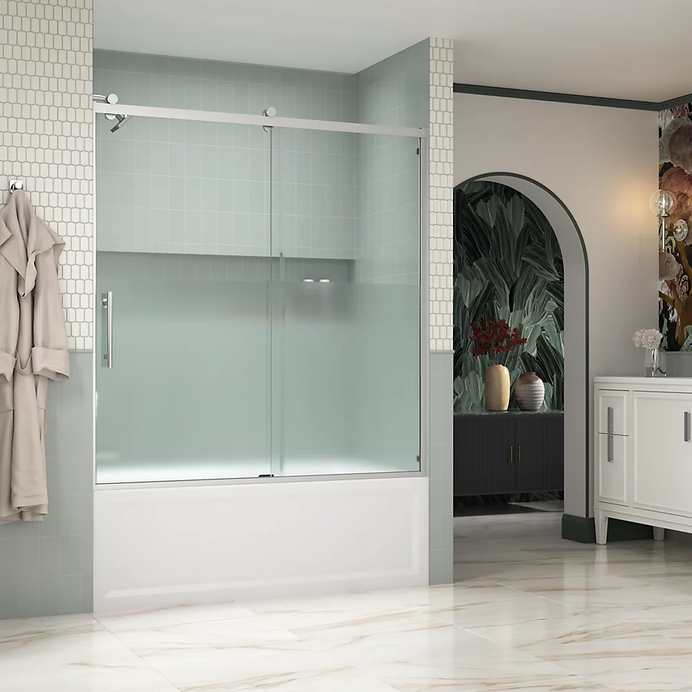 Kohler 702253-10G81-BNK Rely 3/8 Bath Door 62.5X60 Hdl