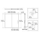 Kohler 702253-10G81-BNK Rely 3/8 Bath Door 62.5X60 Hdl