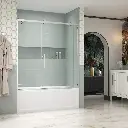 Kohler 702253-10L-BL Rely 3/8 Bath Door 62.5X60 Hdl