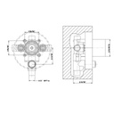Gessi 09274 In Wall Pressure Balance Rough Valve With 2 Way Diverter 2