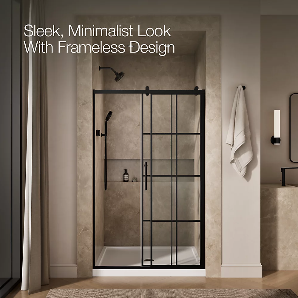 Kohler 702254-10G79-BL Rely 3/8 Shower Door 77X48 Hdl