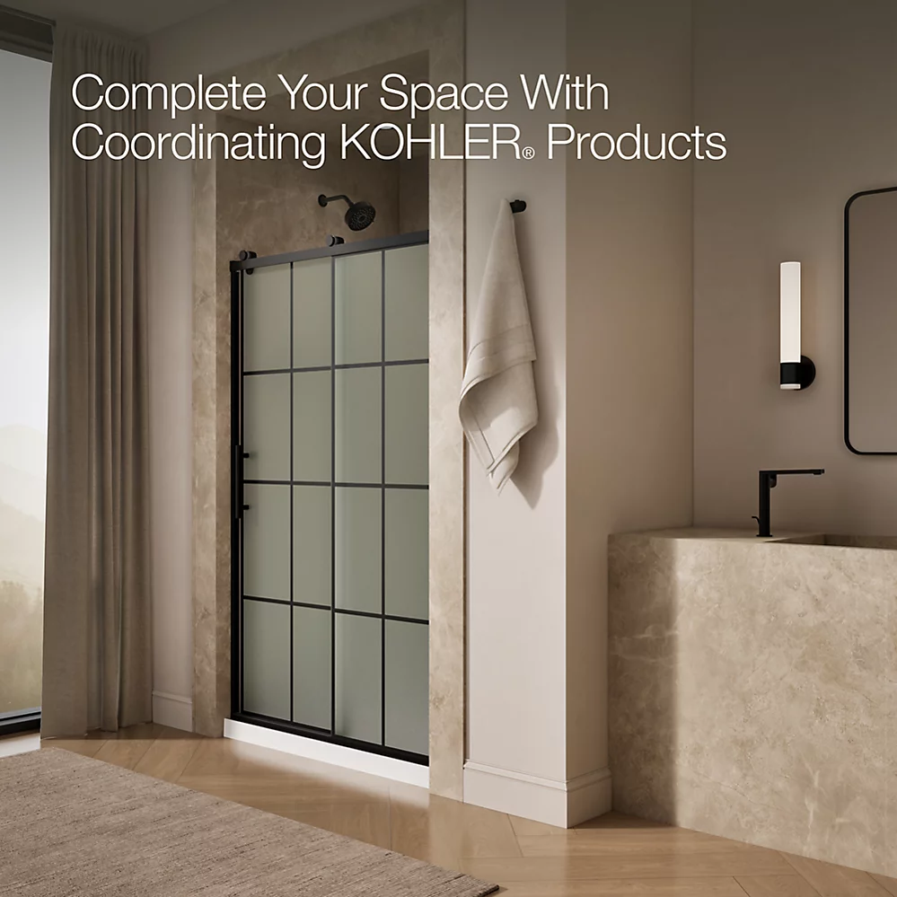 Kohler 702254-10G80-BL Rely 3/8 Shower Door 77X48 Hdl