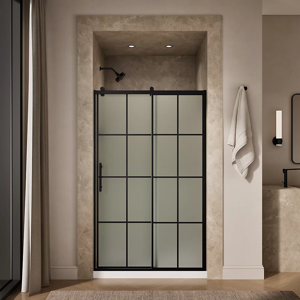 Kohler 702254-10G80-BL Rely 3/8 Shower Door 77X48 Hdl