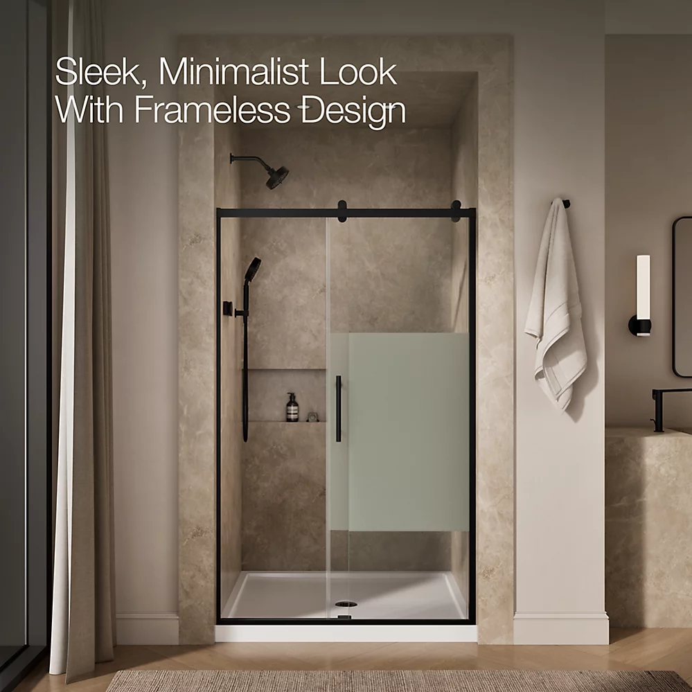 Kohler 702254-10G81-BL Rely 3/8 Shower Door 77X48 Hdl