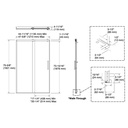 Kohler 702254-10L-BL Rely 3/8 Shower Door 77X48 Hdl