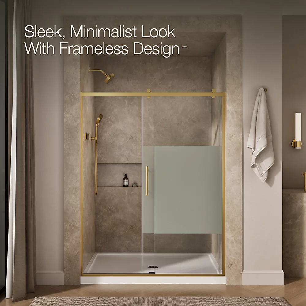 Kohler 702256-10G81-2MB Rely 3/8 Shower Door 77X60 Hdl