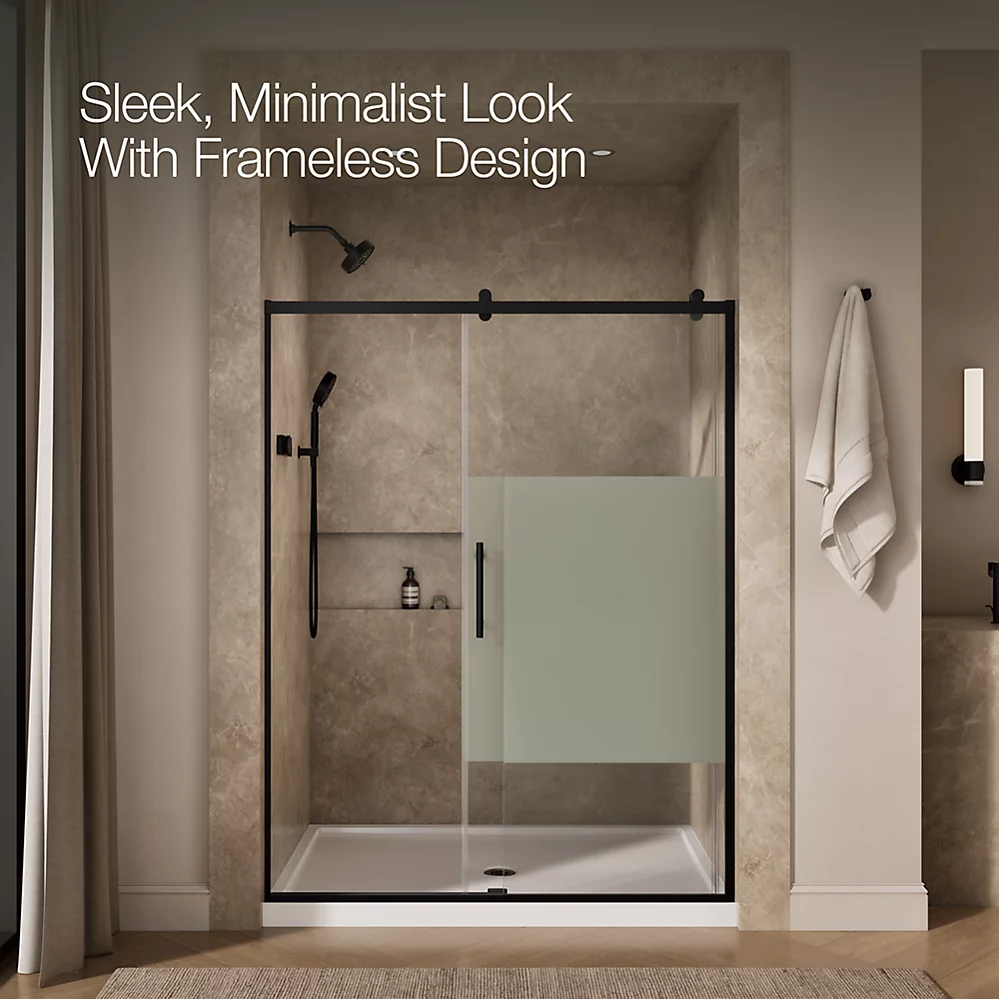 Kohler 702256-10G81-BL Rely 3/8 Shower Door 77X60 Hdl