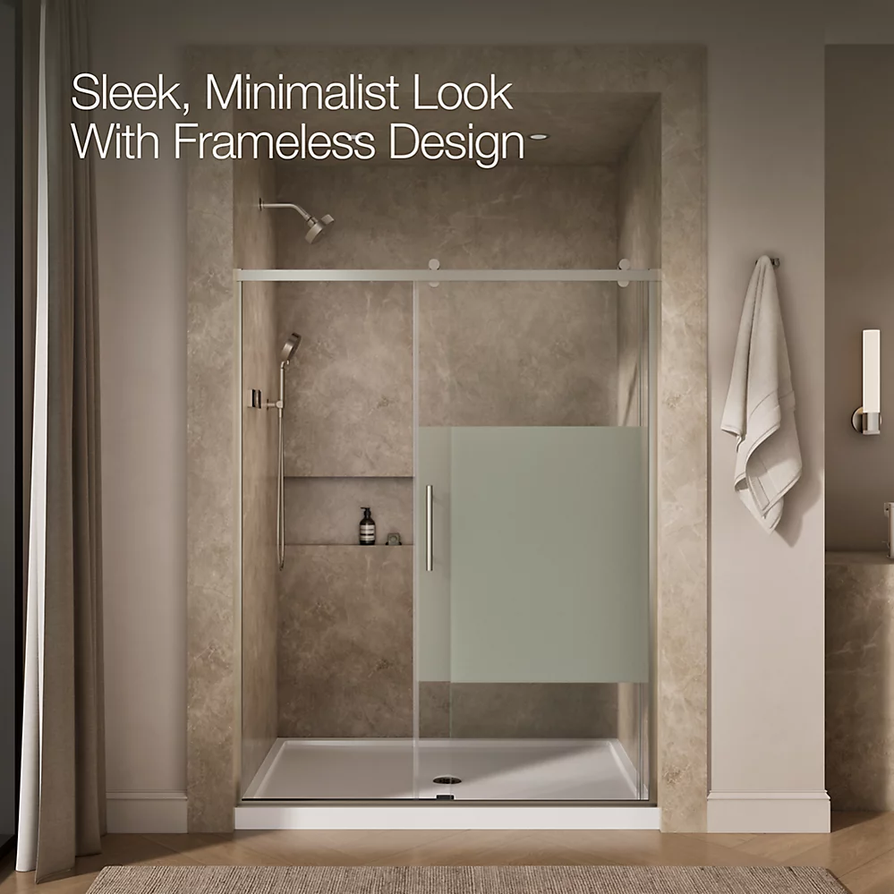 Kohler 702256-10G81-BNK Rely 3/8 Shower Door 77X60 Hdl